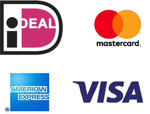 Logos ideal, visa, mastercard, american express
